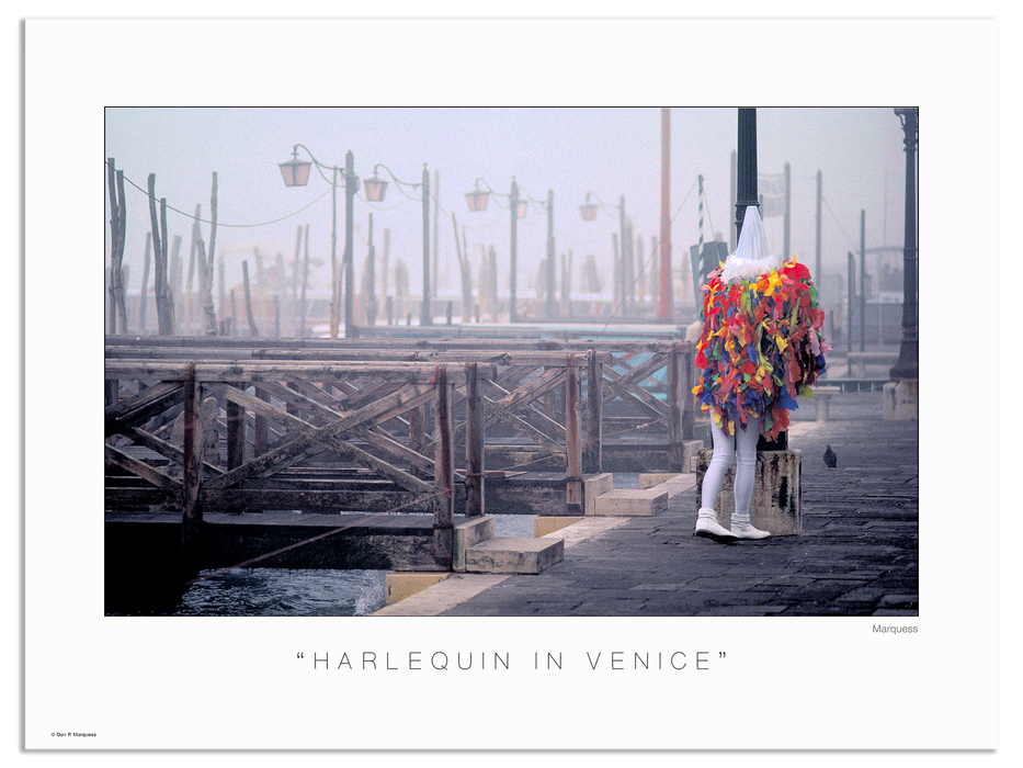 Harlequin In Venice Poster | The European Series is a collection of photos that capture the spirit and essence of old Europe.
