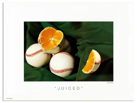 Juiced Poster | The Baseball Fine Art Series is a collection of art photos that glorify, our great national pastime, BASEBALL.
