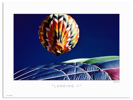 Landing II Poster | The Great Balloon Race Series is a collection of unusual close-up photos. Check out these vibrant works of modern art.