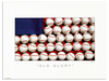 Old Glory Poster | The Baseball Fine Art Series is a collection of art photos that glorify, our great national pastime, BASEBALL.