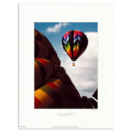 Aloft Poster | The Great Balloon Race Series is a collection of unusual close-up photos. Check out these vibrant works of modern art.