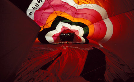 Inside Red | The Great Balloon Race Series is a collection of unusual close-up photos. Check out these vibrant works of modern art.