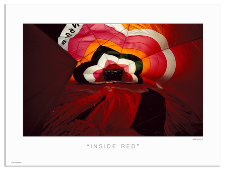 Inside Red Poster | The Great Balloon Race Series is a collection of unusual close-up photos. Check out these vibrant works of modern art.