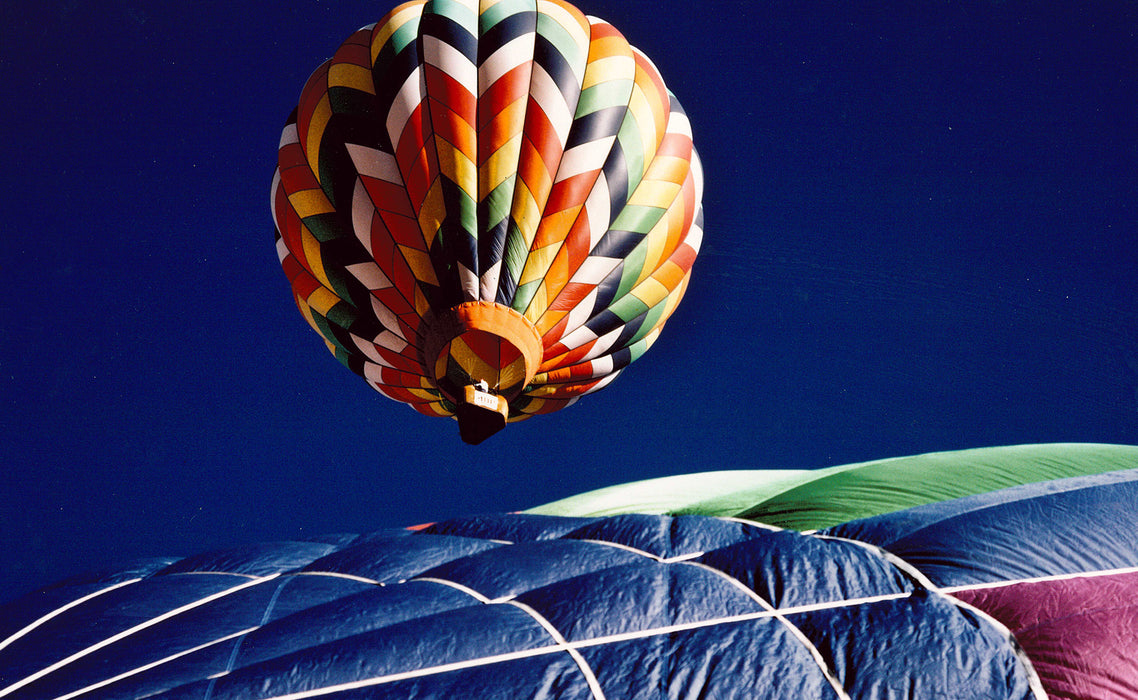 Landing II | The Great Balloon Race Series is a collection of unusual close-up photos. Check out these vibrant works of modern art.