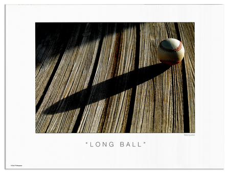 Long Ball Poster | The Baseball Fine Art Series is a collection of art photos that glorify, our great national pastime, BASEBALL.