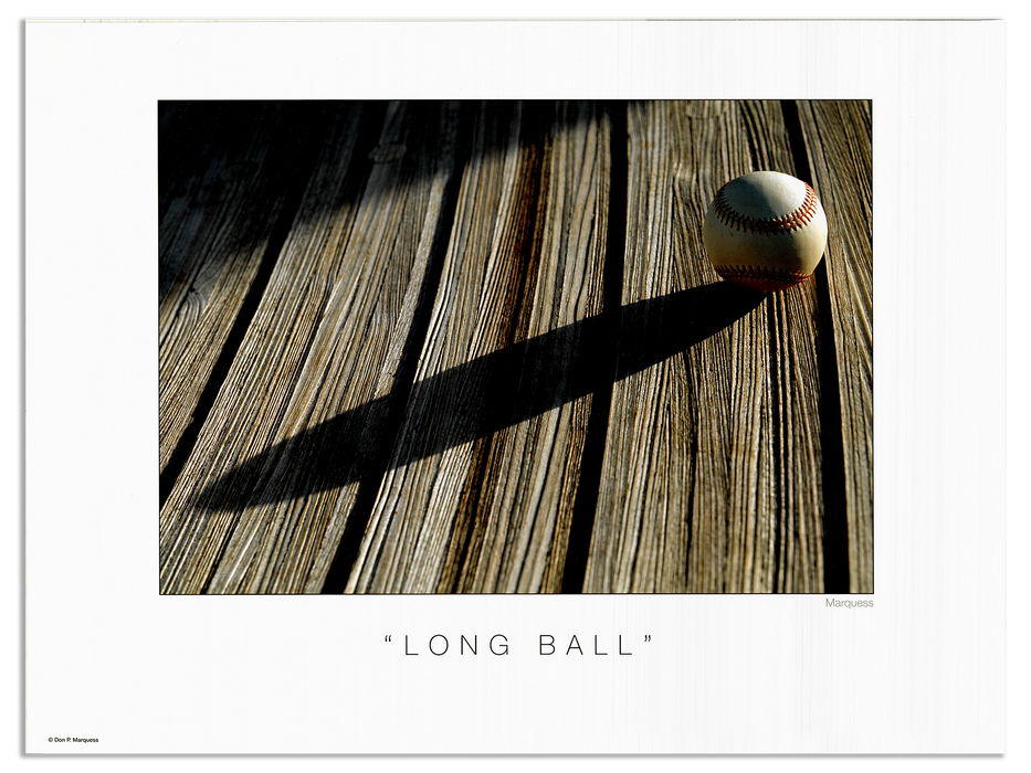 Long Ball Poster | The Baseball Fine Art Series is a collection of art photos that glorify, our great national pastime, BASEBALL.