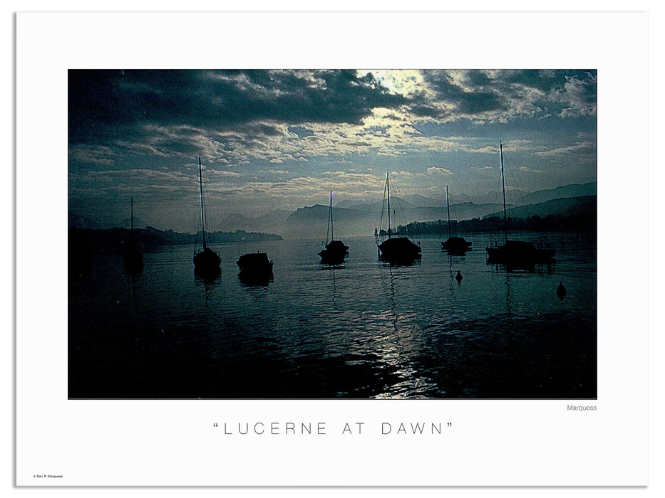 Lucerne At Dawn Poster | The European Series is a collection of photos that capture the spirit and essence of old Europe.