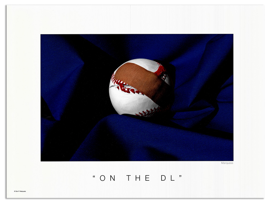 On the D.L. Poster | The Baseball Fine Art Series is a collection of art photos that glorify, our great national pastime, BASEBALL.