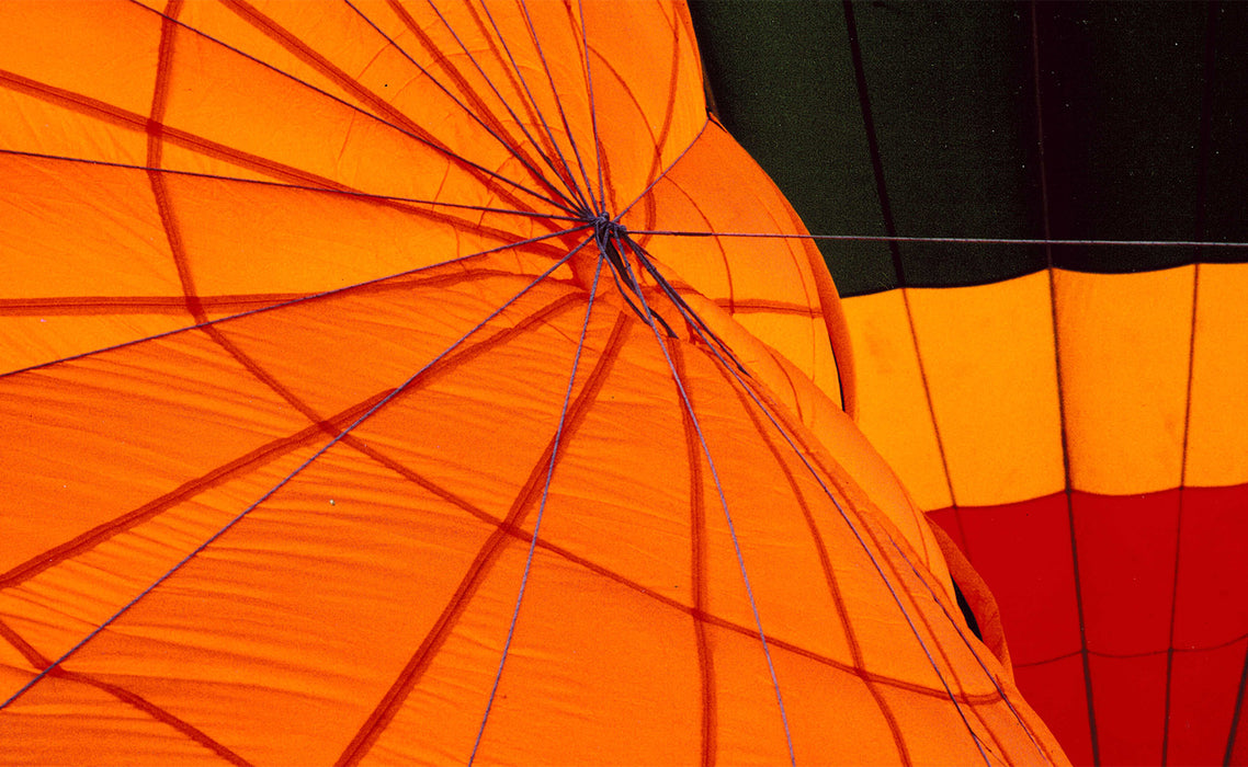 Orange Web | The Great Balloon Race Series is a collection of unusual close-up photos. Check out these vibrant works of modern art.