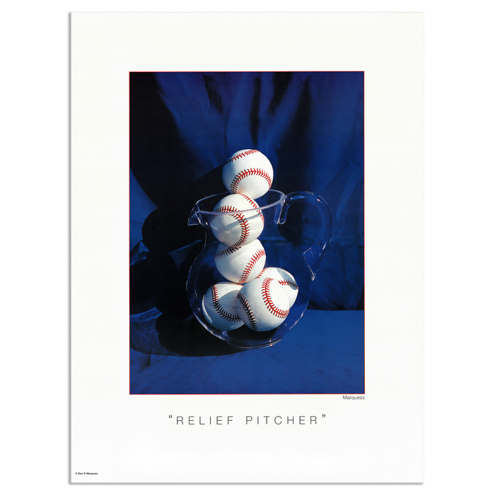 Relief Pitcher Poster | The Baseball Fine Art Series is a collection of art photos that glorify, our great national pastime, BASEBALL.