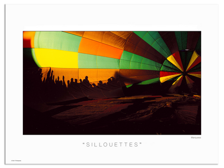 Sillouettes Poster | The Great Balloon Race Series is a collection of unusual close-up photos. Check out these vibrant works of modern art.