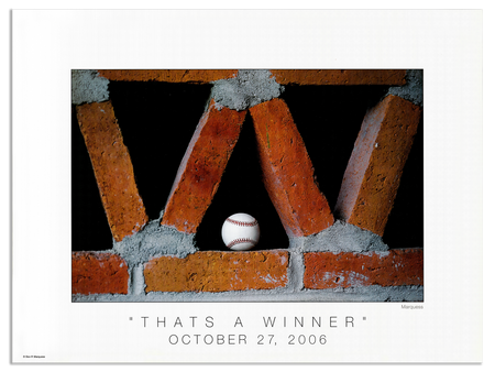 That's A Winner Poster | The Baseball Fine Art Series is a collection of art photos that glorify, our great national pastime, BASEBALL.